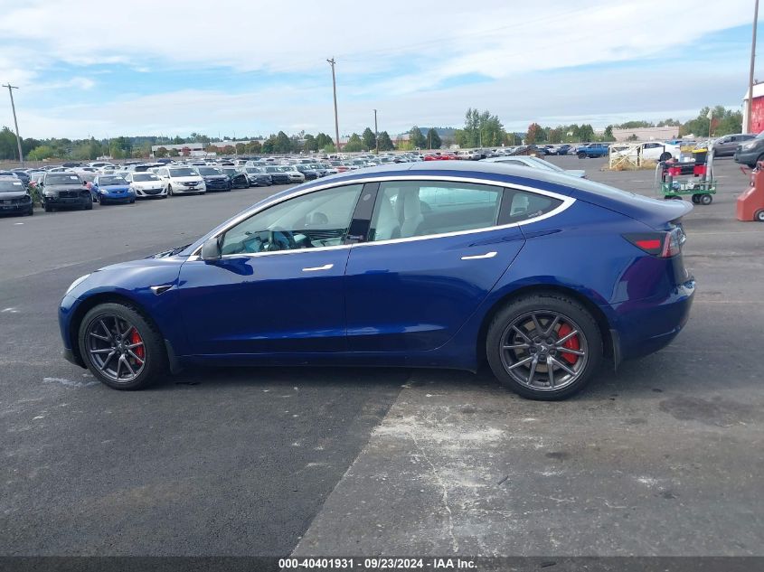 2019 Tesla Model 3 Long Range/Mid Range/Standard Range/Standard Range Plus VIN: 5YJ3E1EA0KF301992 Lot: 40401931