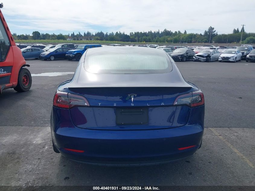 2019 Tesla Model 3 Long Range/Mid Range/Standard Range/Standard Range Plus VIN: 5YJ3E1EA0KF301992 Lot: 40401931