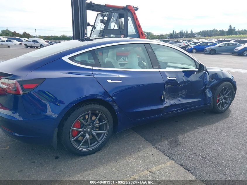 2019 Tesla Model 3 Long Range/Mid Range/Standard Range/Standard Range Plus VIN: 5YJ3E1EA0KF301992 Lot: 40401931