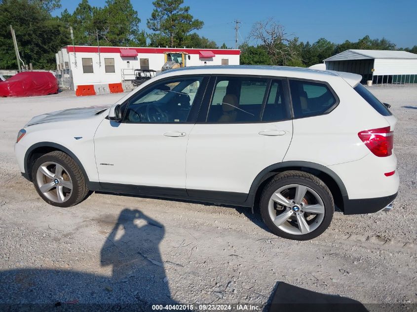 2017 BMW X3 xDrive28I VIN: 5UXWX9C57H0T06978 Lot: 40402015