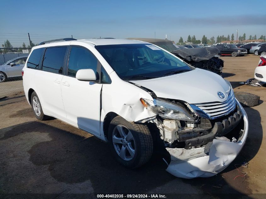 2017 Toyota Sienna Le VIN: 5TDKZ3DC9HS831431 Lot: 40402035