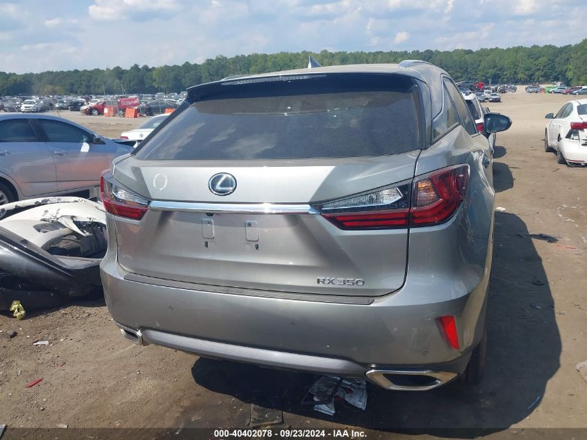 2019 Lexus Rx 350 350 Base/350 F Sport VIN: 2T2BZMCA0KC196021 Lot: 40402078