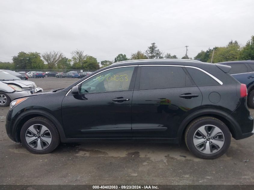 2018 Kia Niro Fe/Lx VIN: KNDCB3LC6J5110439 Lot: 40402083