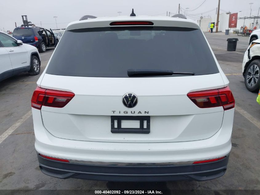 2022 Volkswagen Tiguan S VIN: 3VV1B7AX6NM055416 Lot: 40402092