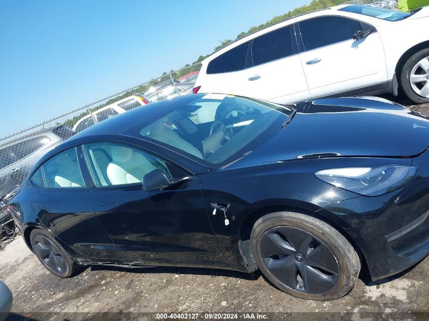 2021 Tesla Model 3 Standard Range Plus Rear-Wheel Drive VIN: 5YJ3E1EA7MF084492 Lot: 40402127