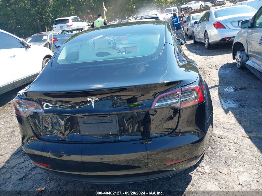 2021 Tesla Model 3 Standard Range Plus Rear-Wheel Drive VIN: 5YJ3E1EA7MF084492 Lot: 40402127