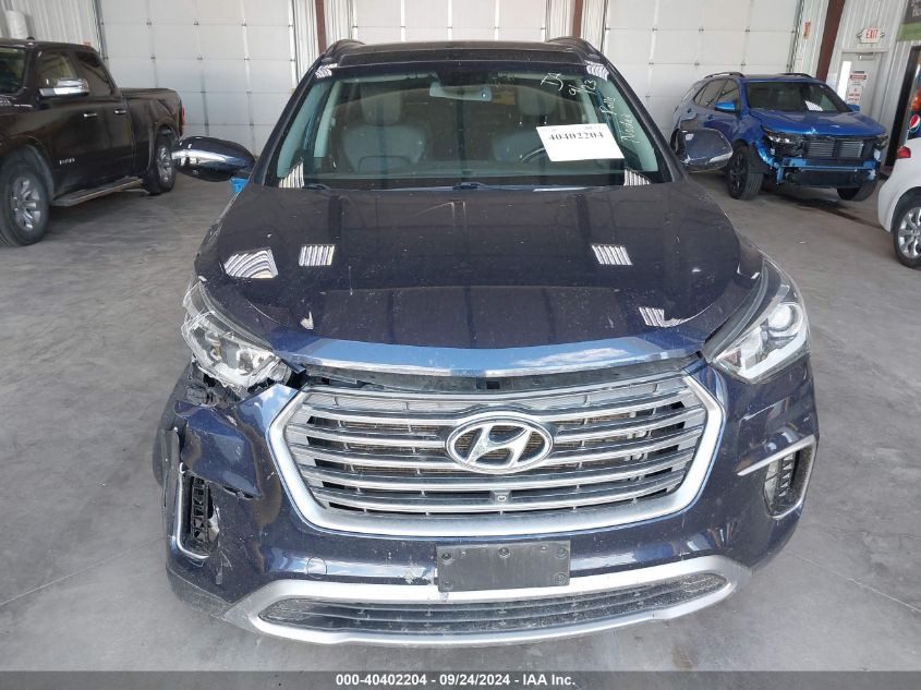 2018 Hyundai Santa Fe Se/Limited VIN: KM8SRDHF9JU269635 Lot: 40402204