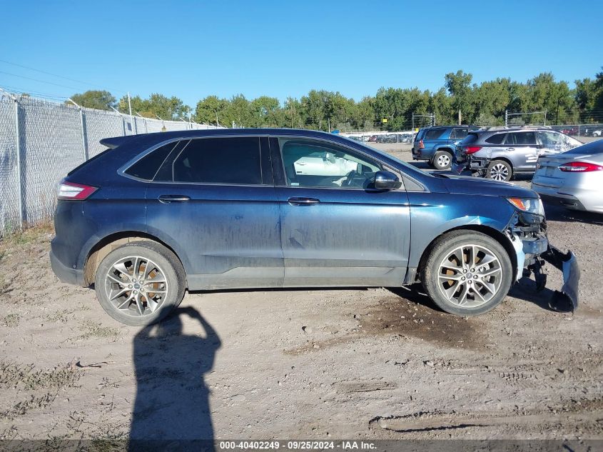 2017 Ford Edge Titanium VIN: 2FMPK4K89HBB37205 Lot: 40402249