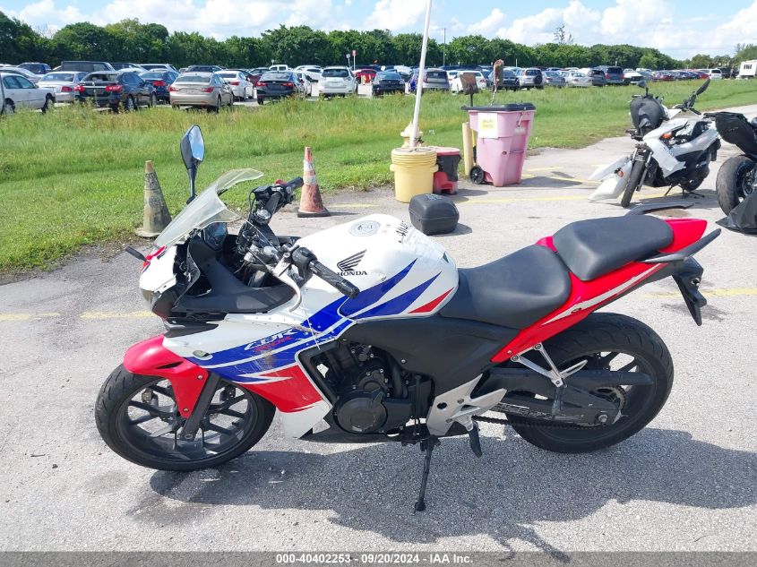 2014 Honda Cbr500 R VIN: MLHPC4460E5100053 Lot: 40402253