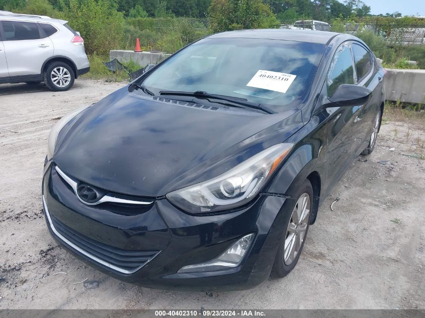 2015 Hyundai Elantra Se VIN: 5NPDH4AE4FH605579 Lot: 40402310