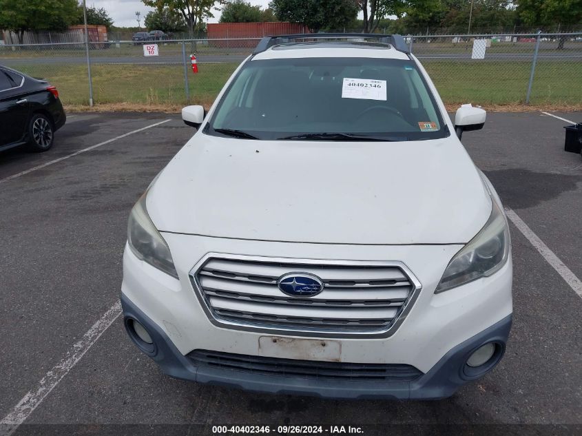 2016 Subaru Outback 2.5I Premium VIN: 4S4BSADC9G3239371 Lot: 40402346