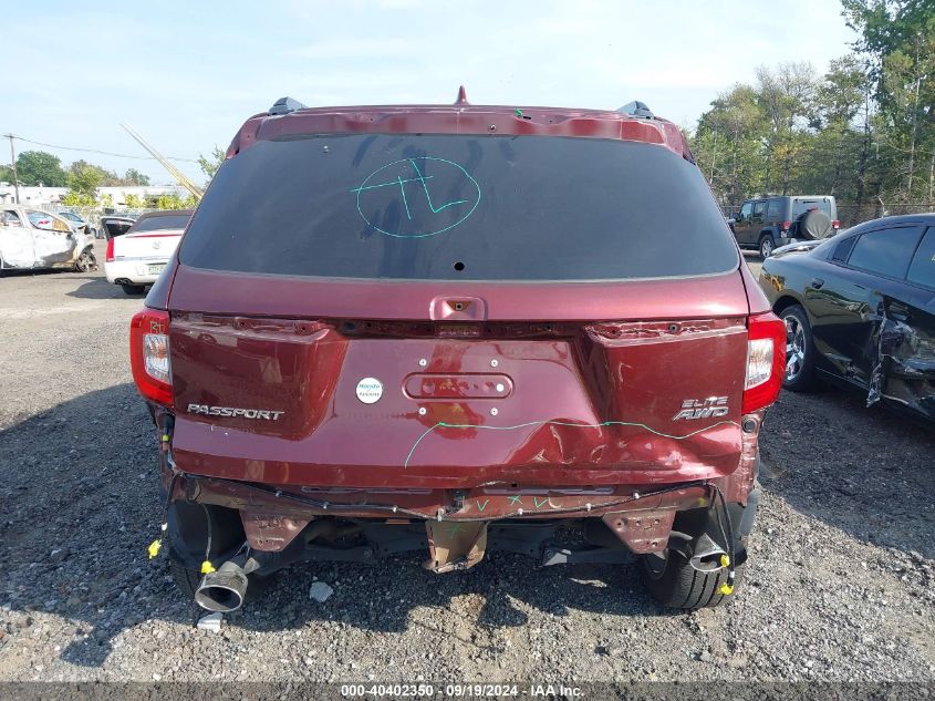 5FNYF8H09LB016045 2020 Honda Passport Awd Elite