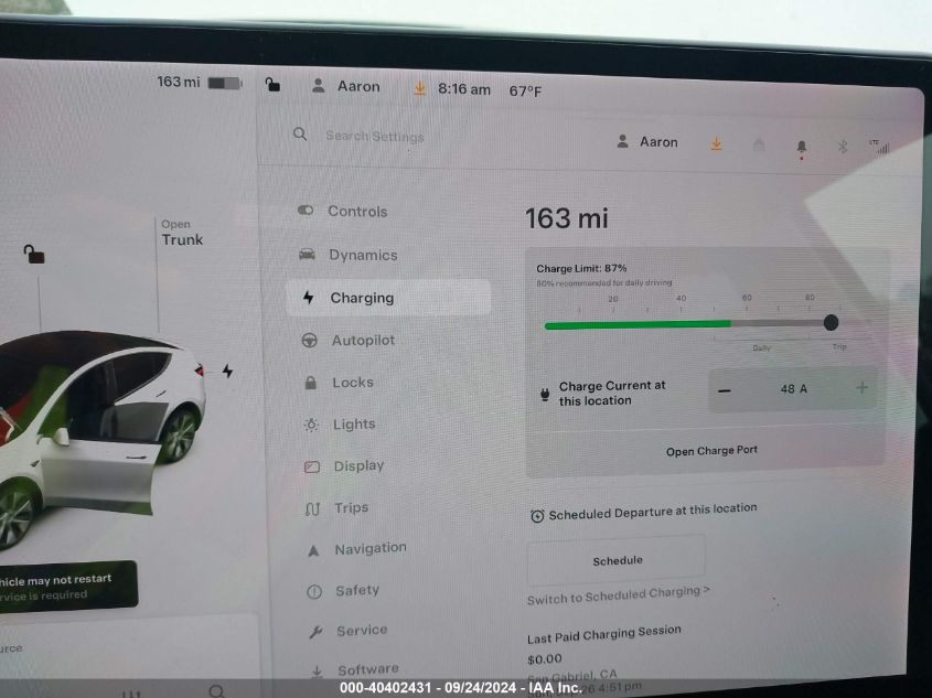 5YJYGDEE4MF161775 2021 Tesla Model Y