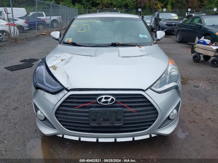 2015 Hyundai Veloster Turbo VIN: KMHTC6AEXFU221233 Lot: 40402521