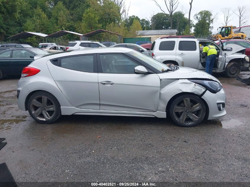 2015 Hyundai Veloster Turbo VIN: KMHTC6AEXFU221233 Lot: 40402521