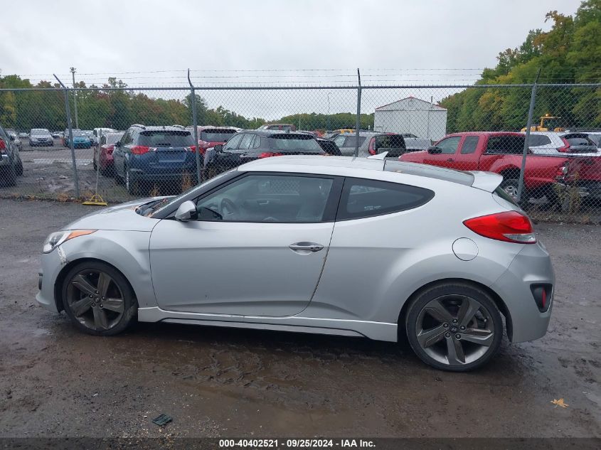 2015 Hyundai Veloster Turbo VIN: KMHTC6AEXFU221233 Lot: 40402521