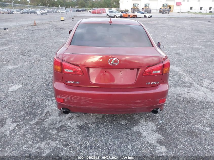 JTHBK262282078186 2008 Lexus Is 250