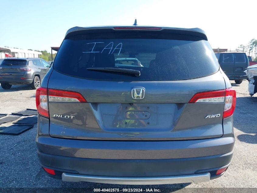 2019 Honda Pilot Exl VIN: 5FNYF6H56KB008659 Lot: 40402575