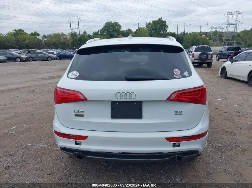 2012 Audi Q5 3.2 Premium Plus VIN: WA1DKAFP7CA068178 Lot: 40402603