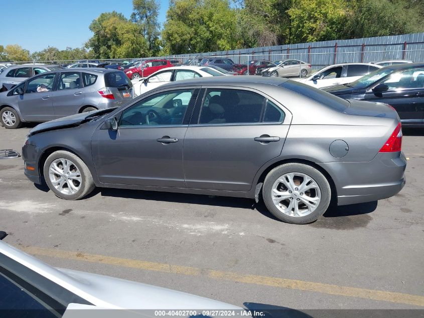 2012 Ford Fusion Se VIN: 3FAHP0HA9CR194260 Lot: 40402700