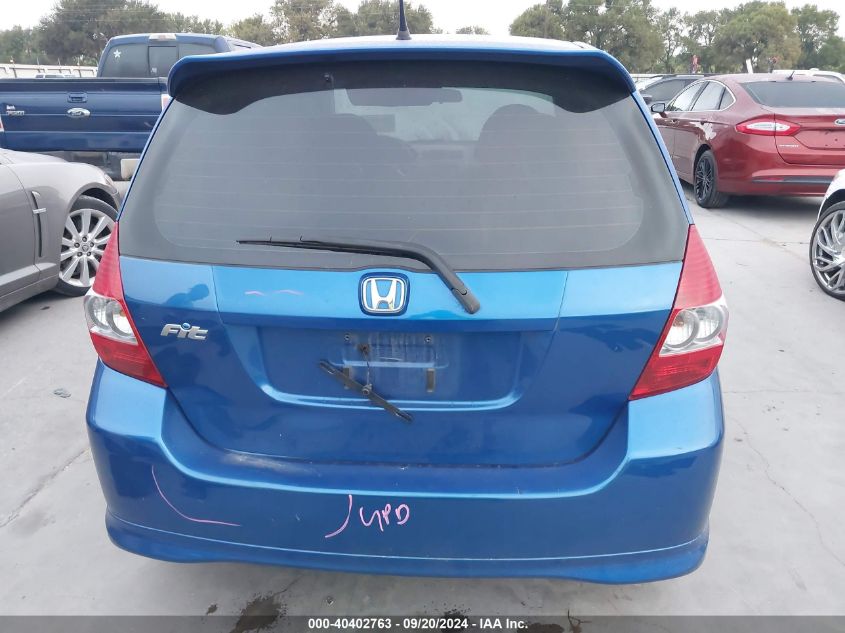 2007 Honda Fit Sport VIN: JHMGD38687S004663 Lot: 40402763