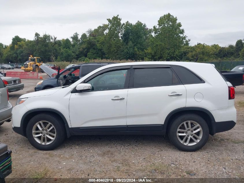 2015 Kia Sorento Lx VIN: 5XYKT3A60FG660790 Lot: 40402818