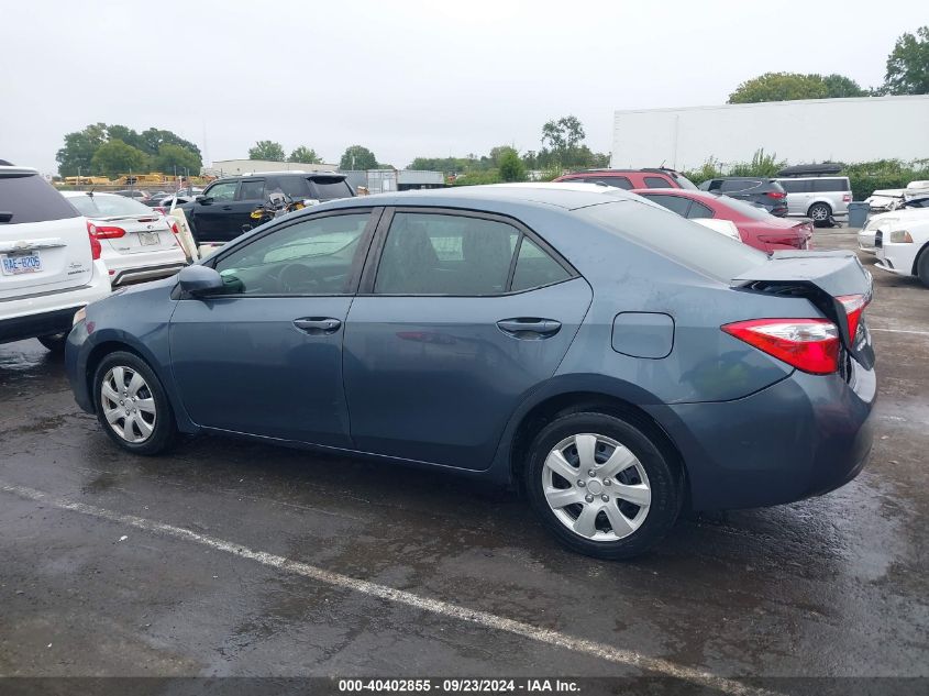 2015 Toyota Corolla Le VIN: 2T1BURHE6FC428901 Lot: 40402855