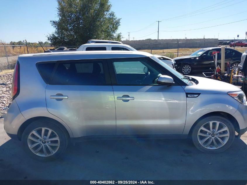 2017 Kia Soul + VIN: KNDJP3A56H7418903 Lot: 40402862