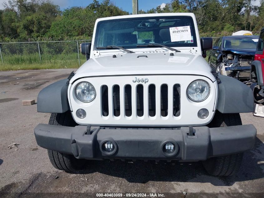 2016 Jeep Wrangler Sport VIN: 1C4AJWAG0GL111074 Lot: 40403059