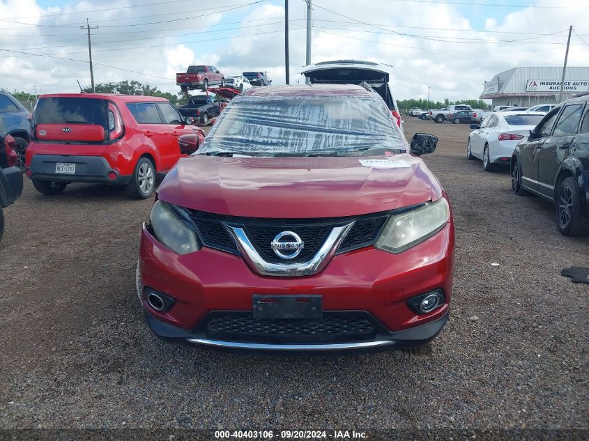 2015 Nissan Rogue Sv VIN: 5N1AT2MT5FC881079 Lot: 40403106