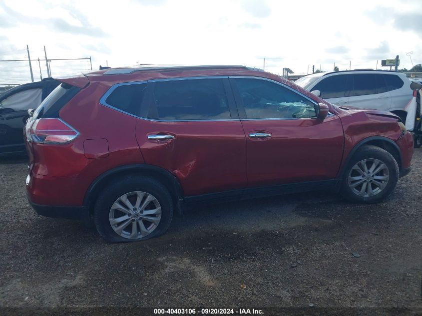 2015 Nissan Rogue Sv VIN: 5N1AT2MT5FC881079 Lot: 40403106