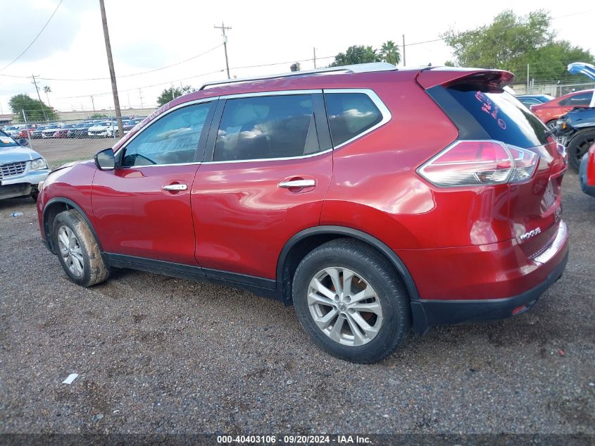 2015 Nissan Rogue Sv VIN: 5N1AT2MT5FC881079 Lot: 40403106