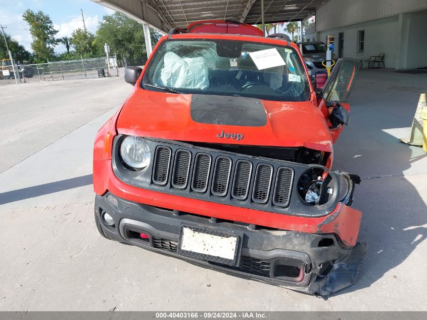 VIN ZACCJBCBXJPH44557 2018 JEEP RENEGADE TRAILHAWK 4X4