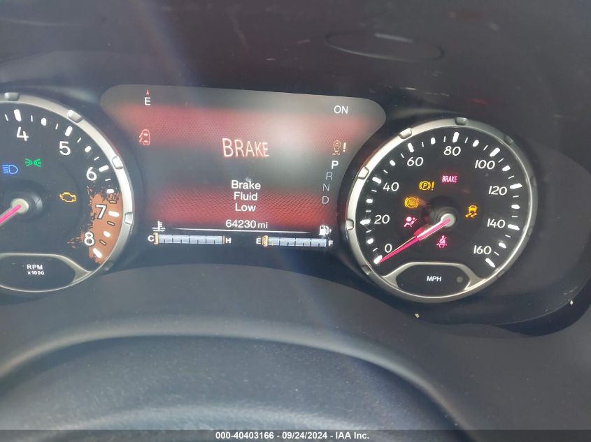 VIN ZACCJBCBXJPH44557 2018 JEEP RENEGADE TRAILHAWK 4X4