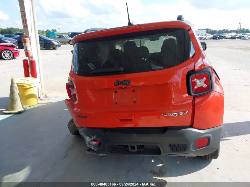 VIN ZACCJBCBXJPH44557 2018 JEEP RENEGADE TRAILHAWK 4X4