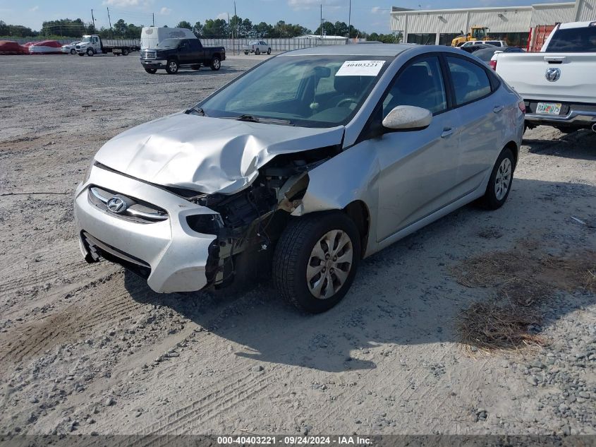 2017 Hyundai Accent Se VIN: KMHCT4AE6HU187234 Lot: 40403221