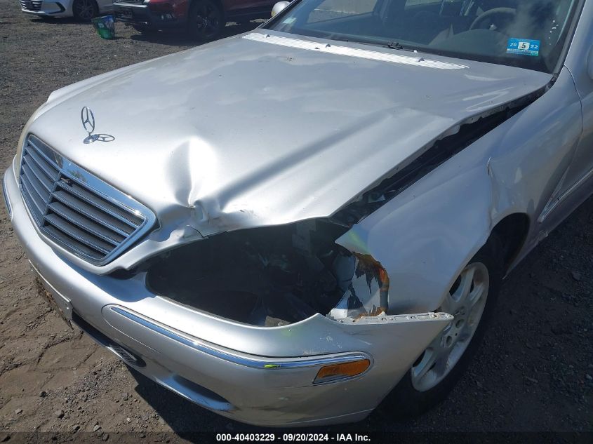 2000 Mercedes-Benz S 430 VIN: WDBNG70J8YA123987 Lot: 40403229