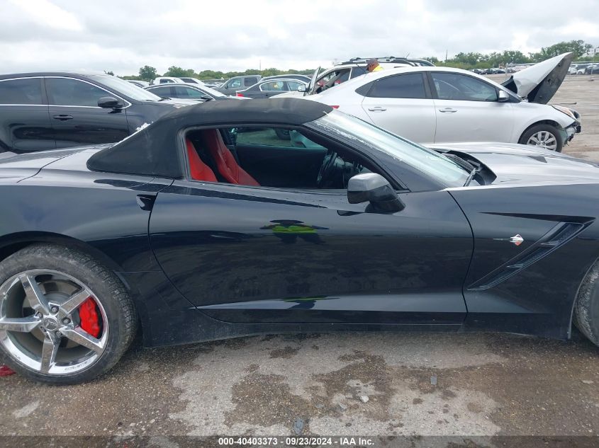 2014 Chevrolet Corvette Stingray VIN: 1G1YB3D73E5134123 Lot: 40403373