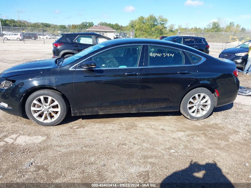 2015 Chrysler 200 C VIN: 1C3CCCEG6FN593116 Lot: 40403414