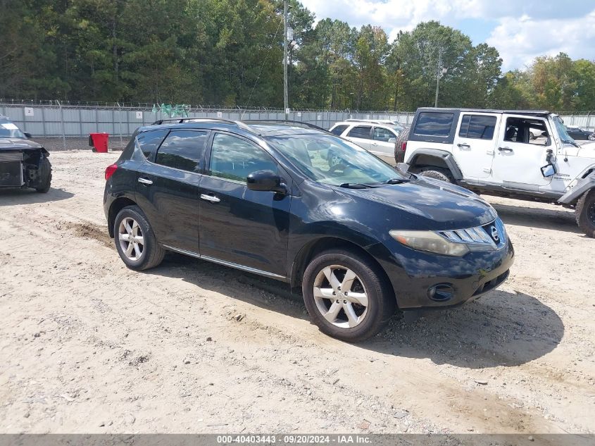 2009 Nissan Murano Sl VIN: JN8AZ18U79W027508 Lot: 40403443