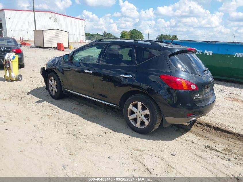 2009 Nissan Murano Sl VIN: JN8AZ18U79W027508 Lot: 40403443