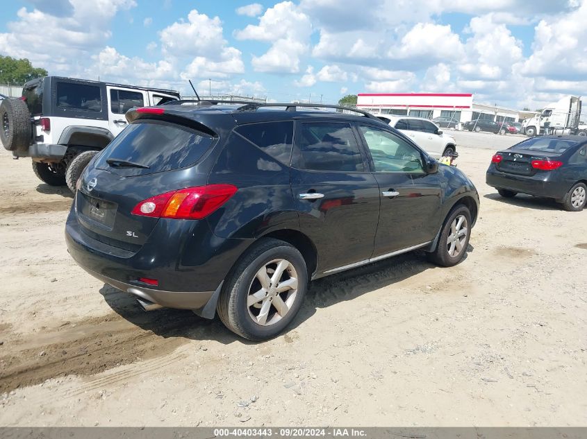 2009 Nissan Murano Sl VIN: JN8AZ18U79W027508 Lot: 40403443