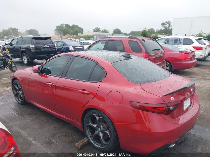 2017 Alfa Romeo Giulia Ti Rwd VIN: ZARFAECN0H7545345 Lot: 40403446