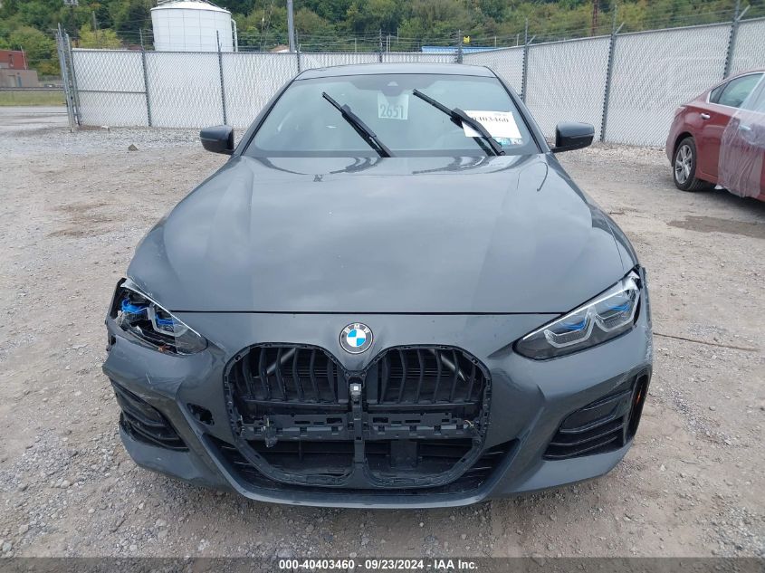 2021 BMW M440I xDrive VIN: WBA13AR09MCF72256 Lot: 40403460