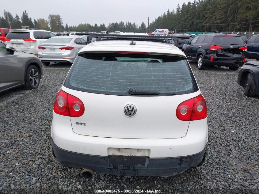 2006 Volkswagen Gti 2-Door VIN: WVWEV71K86W074238 Lot: 40403475