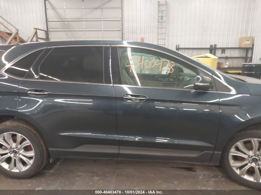 2022 Ford Edge Titanium VIN: 2FMPK4K95NBA96415 Lot: 40403478