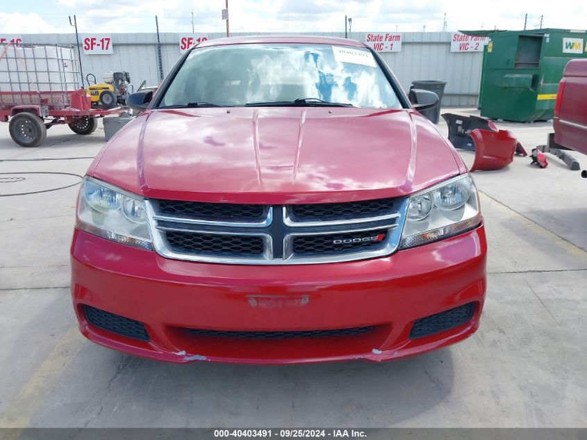 1C3CDZAB6EN167094 2014 Dodge Avenger Se