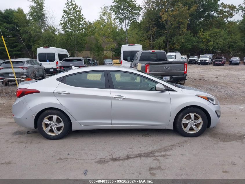 2014 Hyundai Elantra Se VIN: KMHDH4AE1EU087012 Lot: 40403535