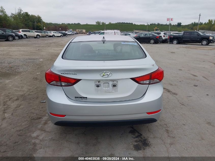 2014 Hyundai Elantra Se VIN: KMHDH4AE1EU087012 Lot: 40403535