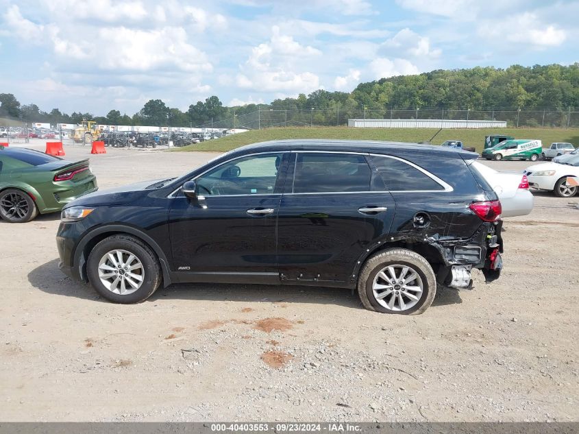 2019 Kia Sorento 3.3L Lx VIN: 5XYPGDA57KG498755 Lot: 40403553